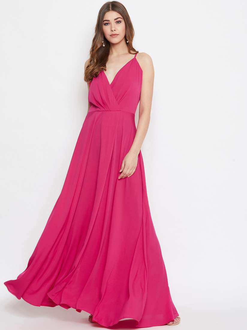 Women Gown Pink Dress